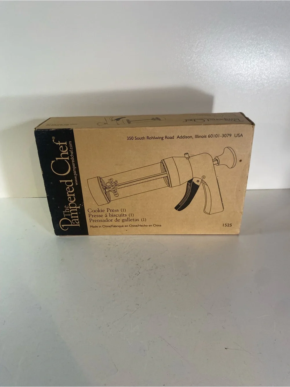 NIB Pampered Chef Spritz Cookie Press (Model 1525)